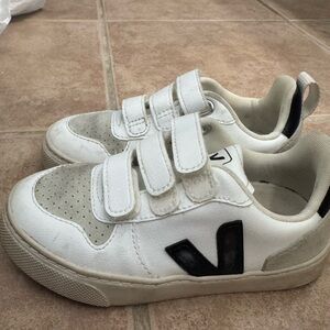 Veja Kids White and Black Sneakers